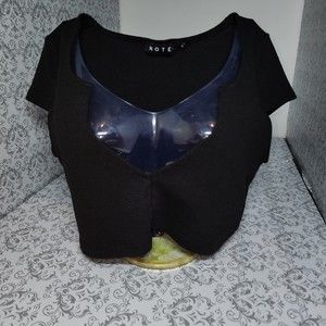 Sexy Black crop top by MOTEL (Jr. M)